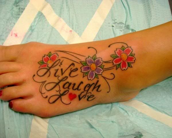 live laugh love tattoo. ITT: good live, laugh, love