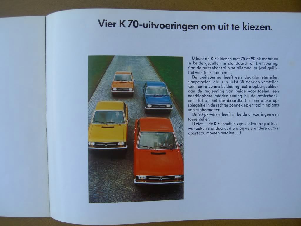 1971 VW K70 Brochure volkswagen in DUTCH eBay
