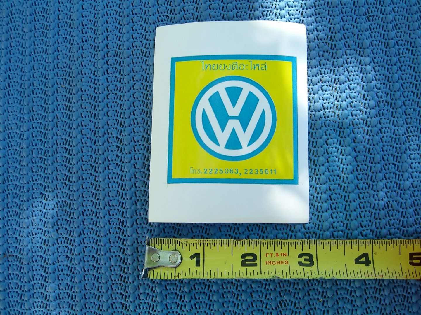 Old Volkswagen Dealer sticker