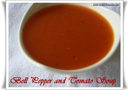 GRILLED PEPPER&TOMATO SOUP