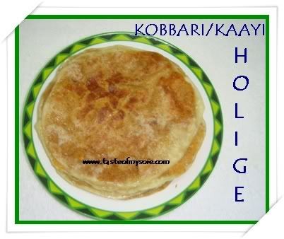 Kayi Holige/Coconut Puran Poli