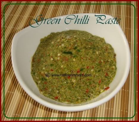 Taste Of Mysore Green Chilli Paste Keep It Ready Kitchen Essentials