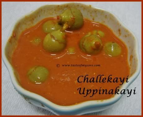 Challekayi Uppinkayi