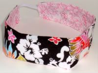 Reversible Hawaiian headband/pink