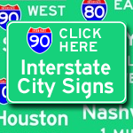 Interstate T-Shirts: City Signs