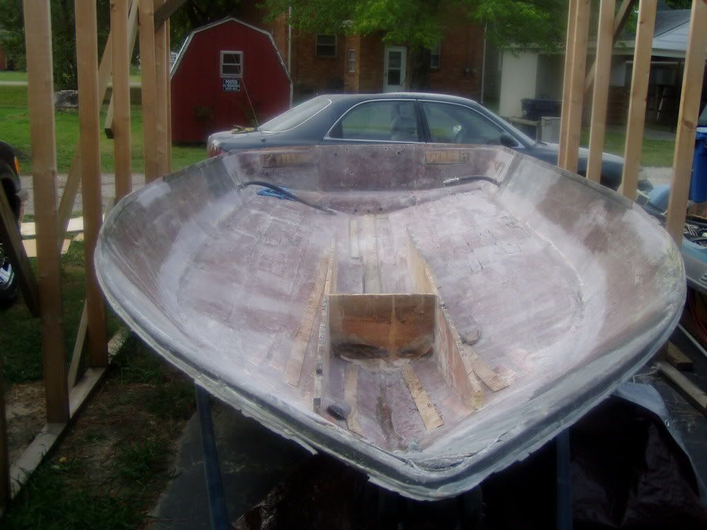 Javelin 396xfd Bass Boat transom,stringers, etc. rebuild