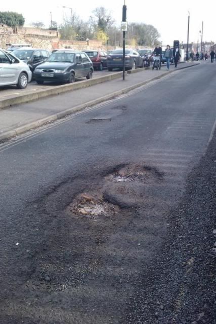 Priory street pothole