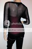 ARDEN B $72 BLACK 3/4 SLEEVE TUNIC TOP NEW WITH TAG XS  