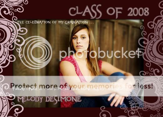 Senior graduation invitation Photoshop templates psd v1  