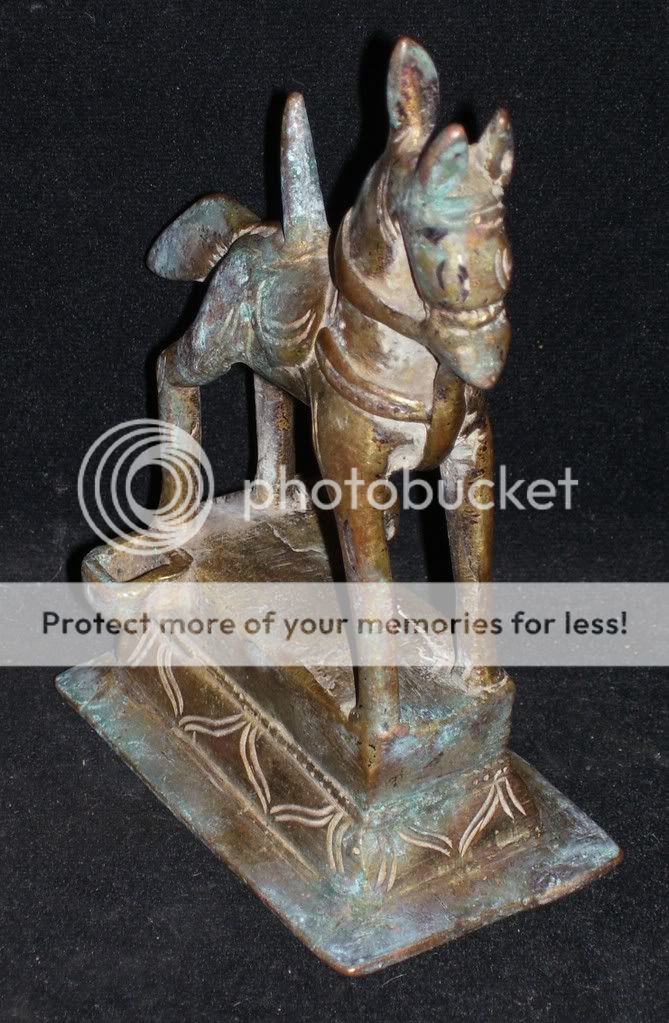 Traditional Indian Ritual Bronze Horse Of God ShivaRare  